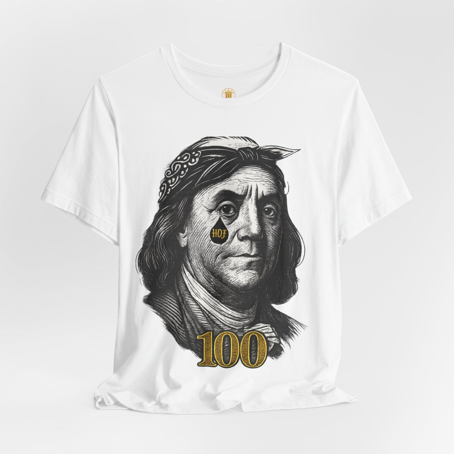 “Hustle Over Pain” 100 Tshirt (White) | House of Franklin