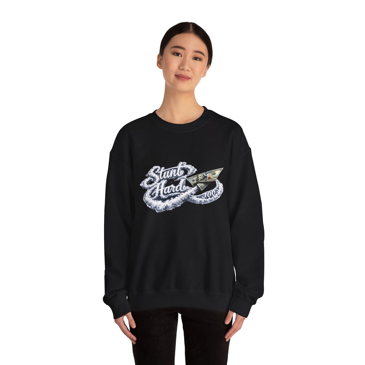 Stunt Hard Crewneck (Black) | House of Franklin