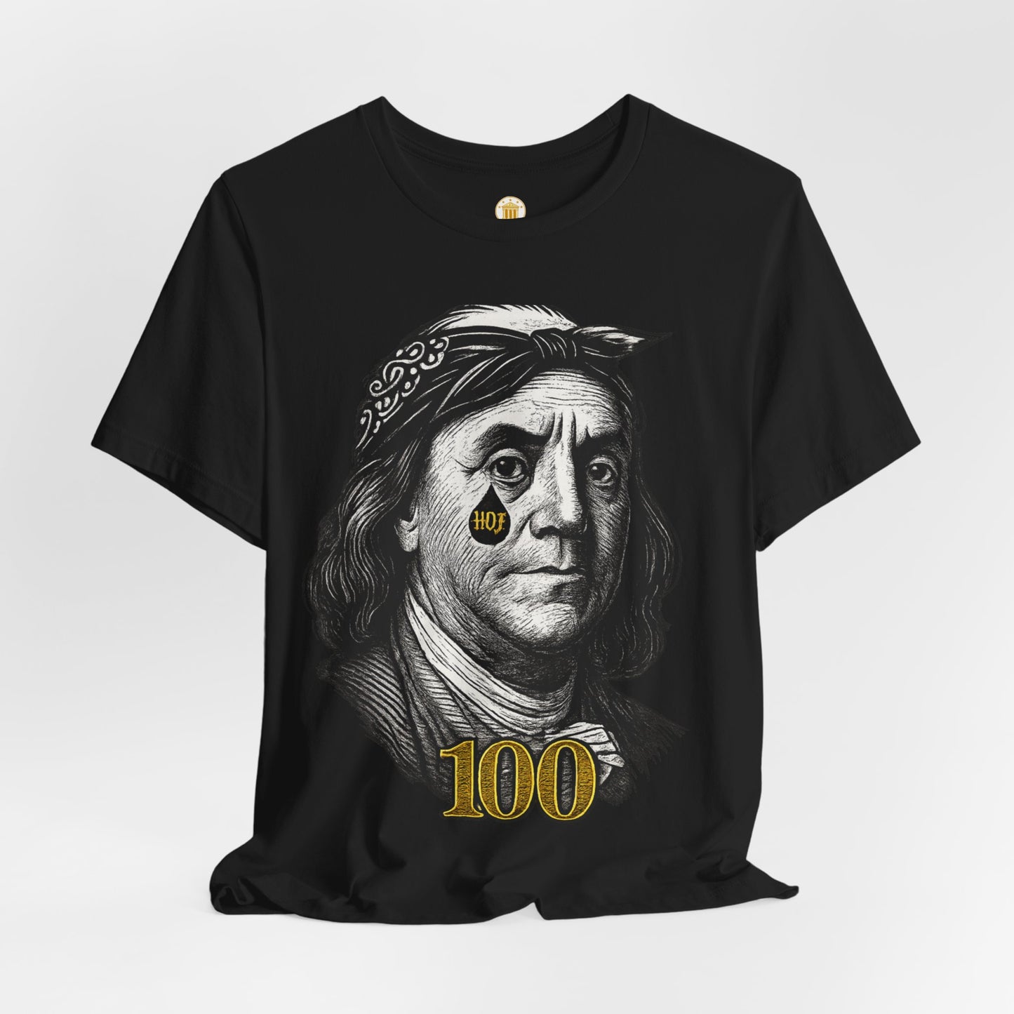 “Hustle Over Pain” 100 Tshirt (Black) | House of Franklin