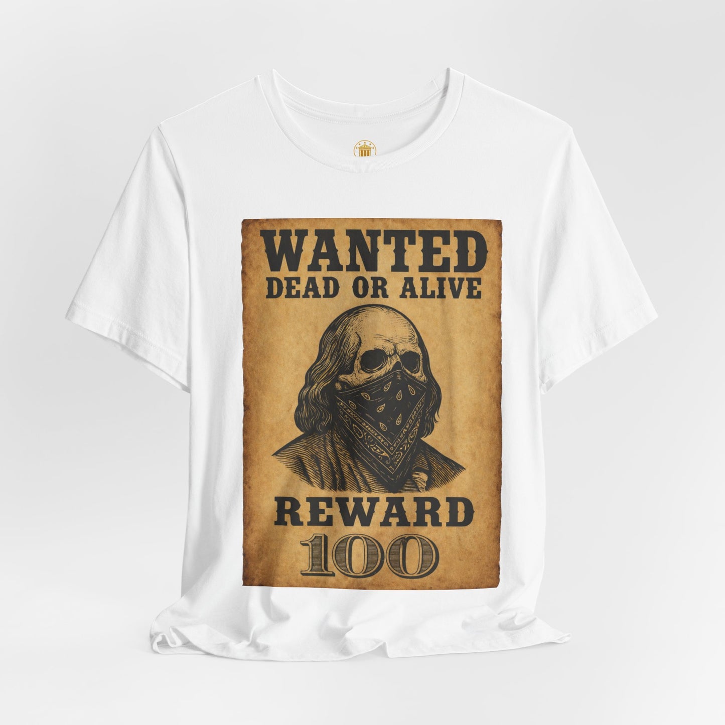 Wanted 100 Tee (White) | House of Franklin