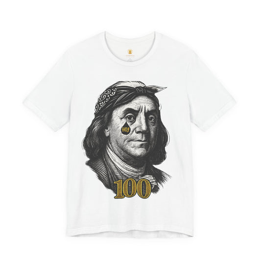 “Hustle Over Pain” 100 Tshirt (White) | House of Franklin