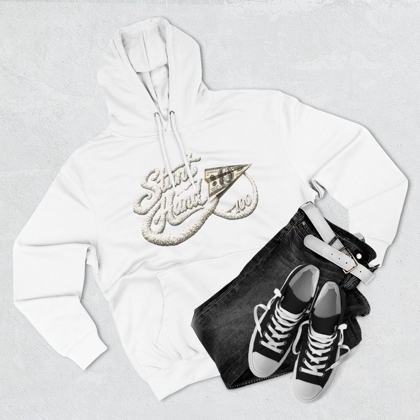 Stunt Hard Hoodie (White) | House of Franklin