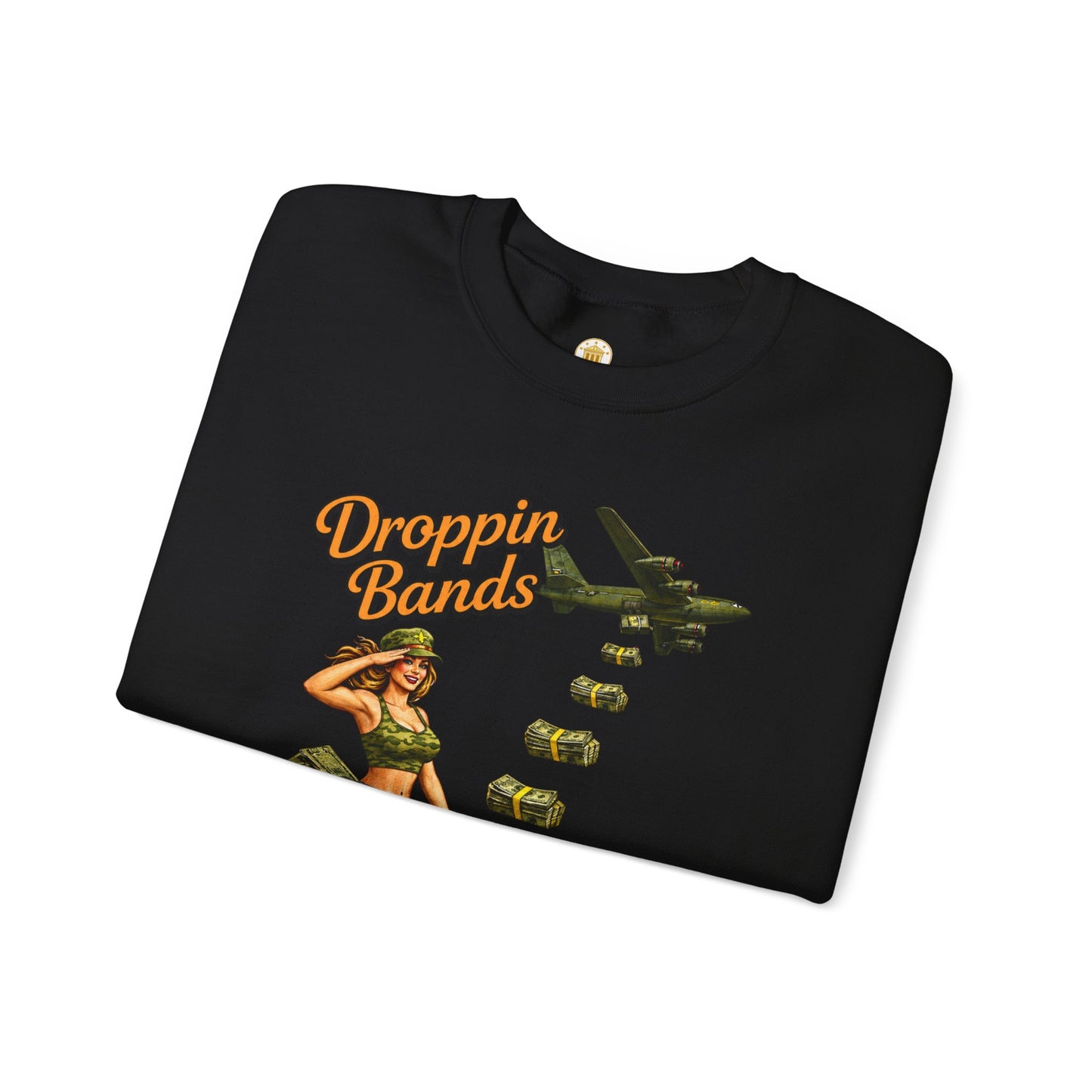 Droppin Bands Crewneck (Black) | House of Franklin