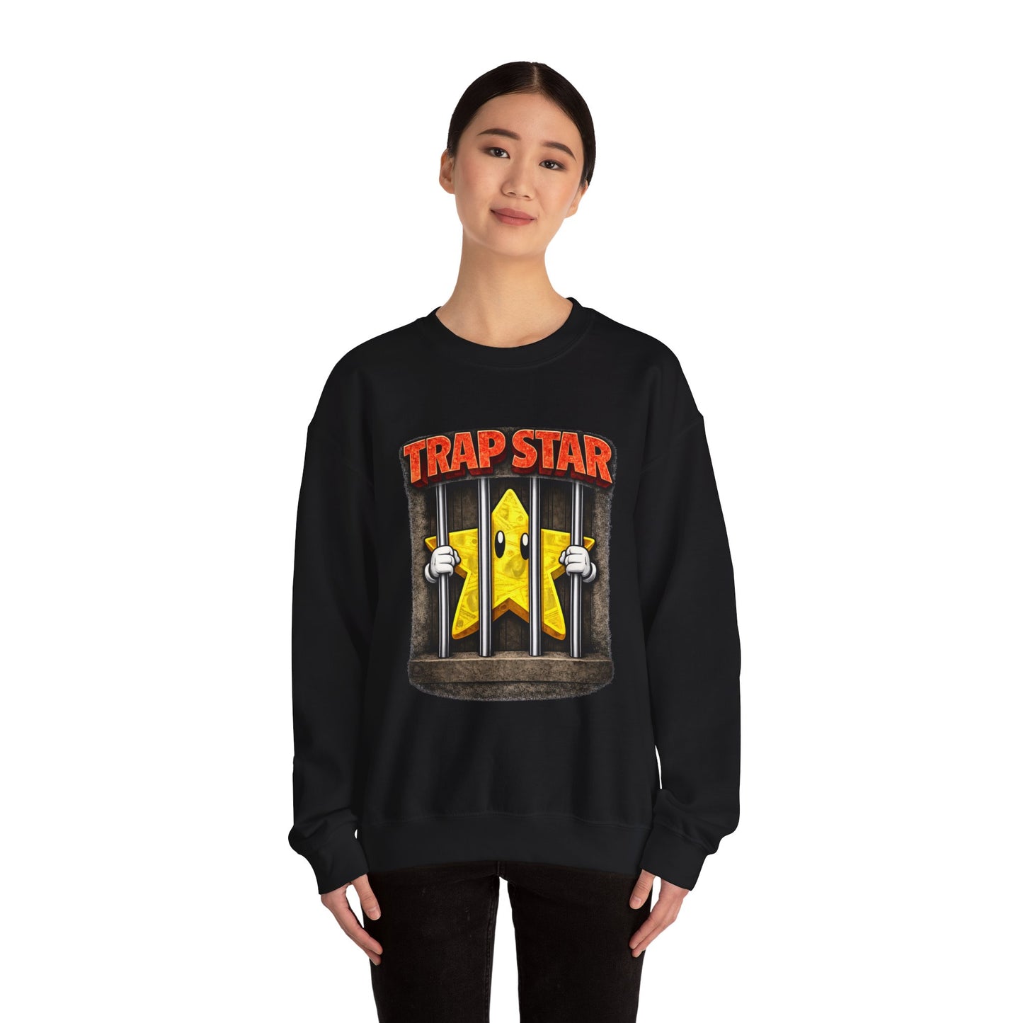 Trapstar Crewneck (Black) | House of Franklin