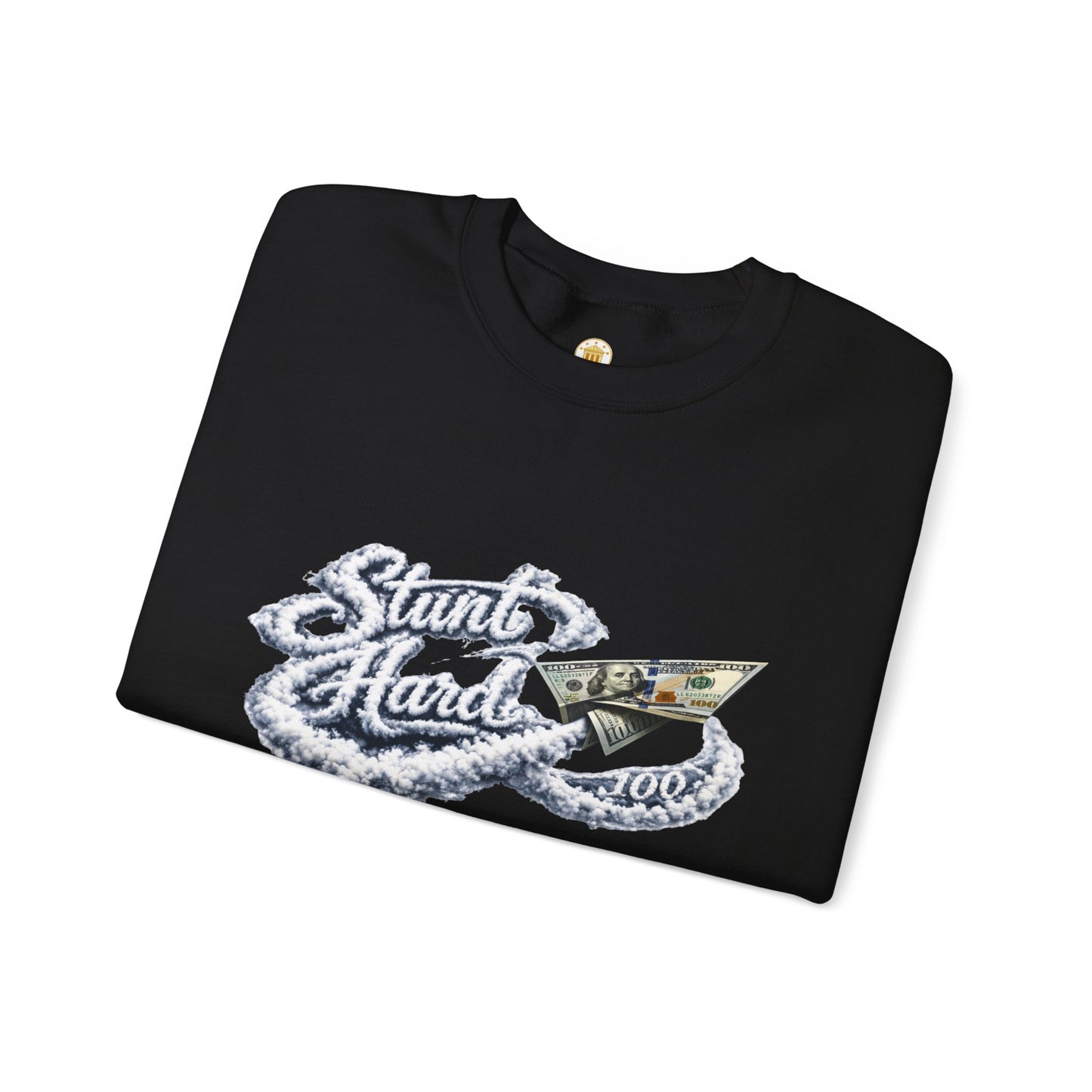 Stunt Hard Crewneck (Black) | House of Franklin