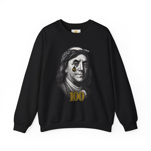 “Hustle Over Pain” 100 Sweatshirt (Black)| House of Franklin