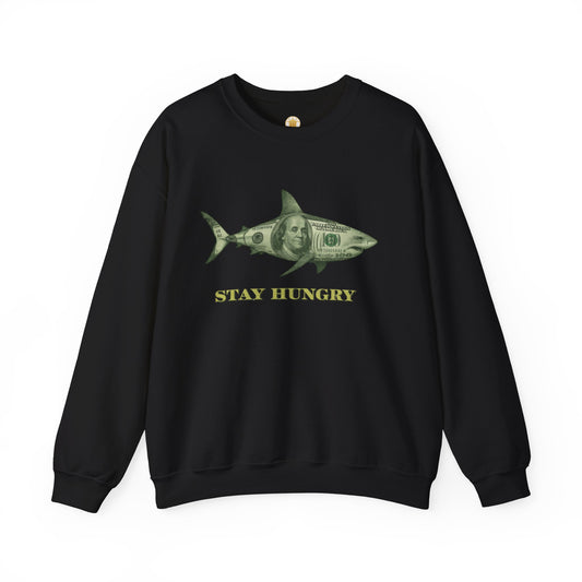 Stay Hungry Crewneck (Black) | House of Franklin