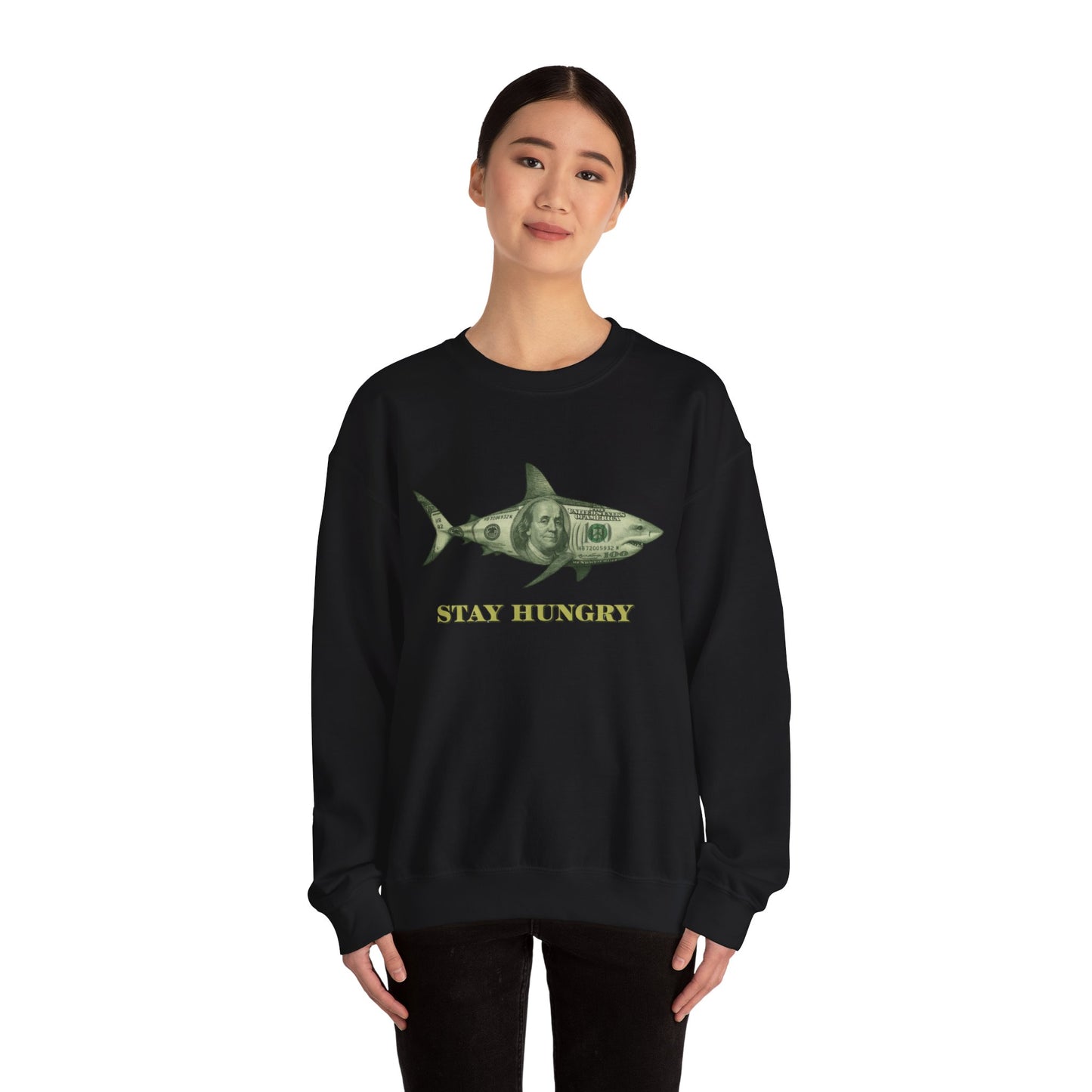 Stay Hungry Crewneck (Black) | House of Franklin