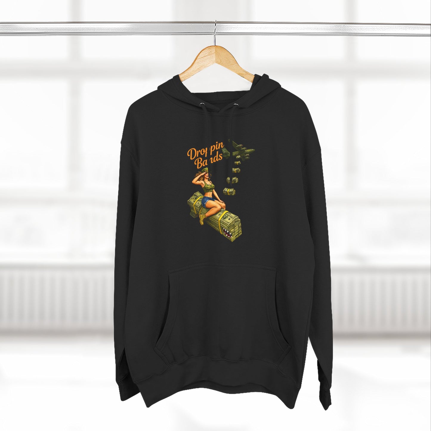 Droppin Bands Hoodie (Black) | House of Franklin