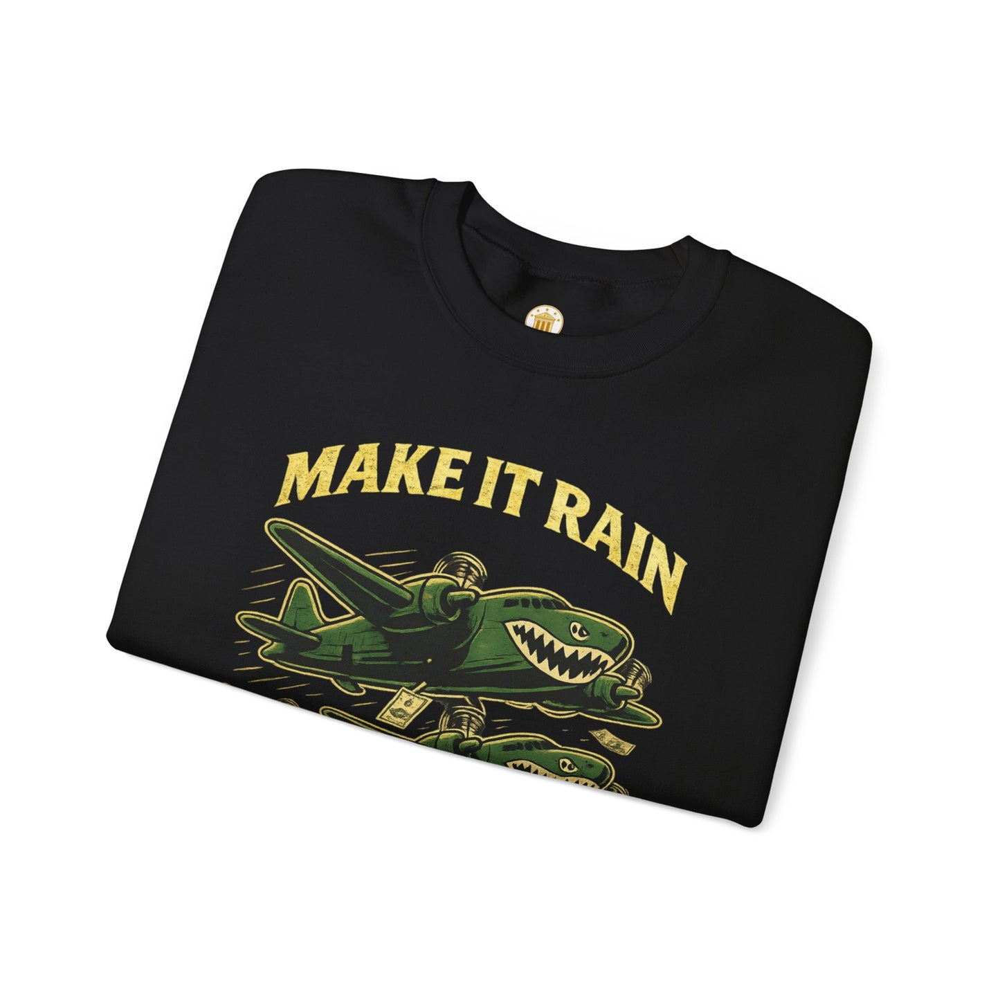 Make It Rain Crewneck (Black) | House of Franklin