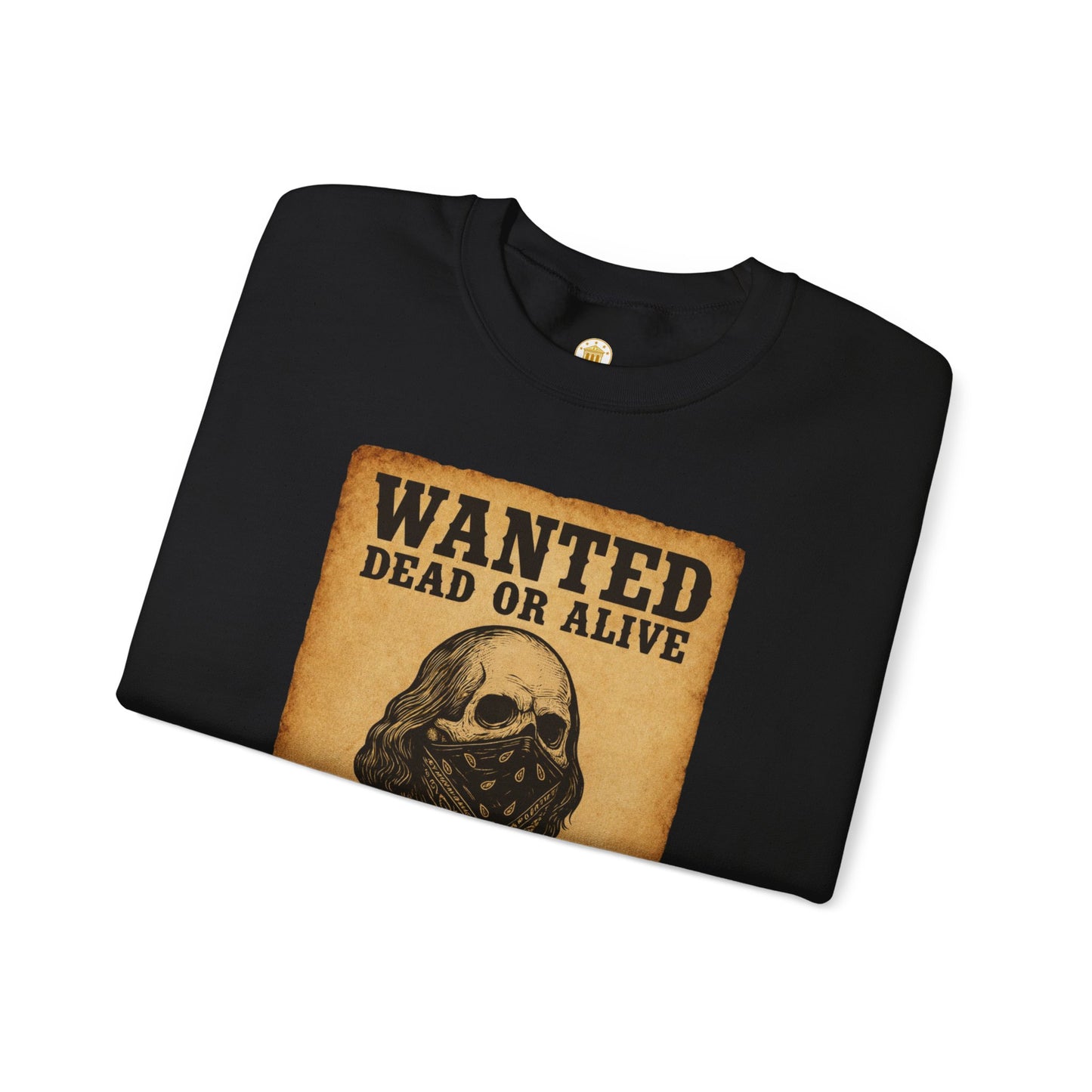 Wanted 100 Crewneck (Black) | House of Franklin