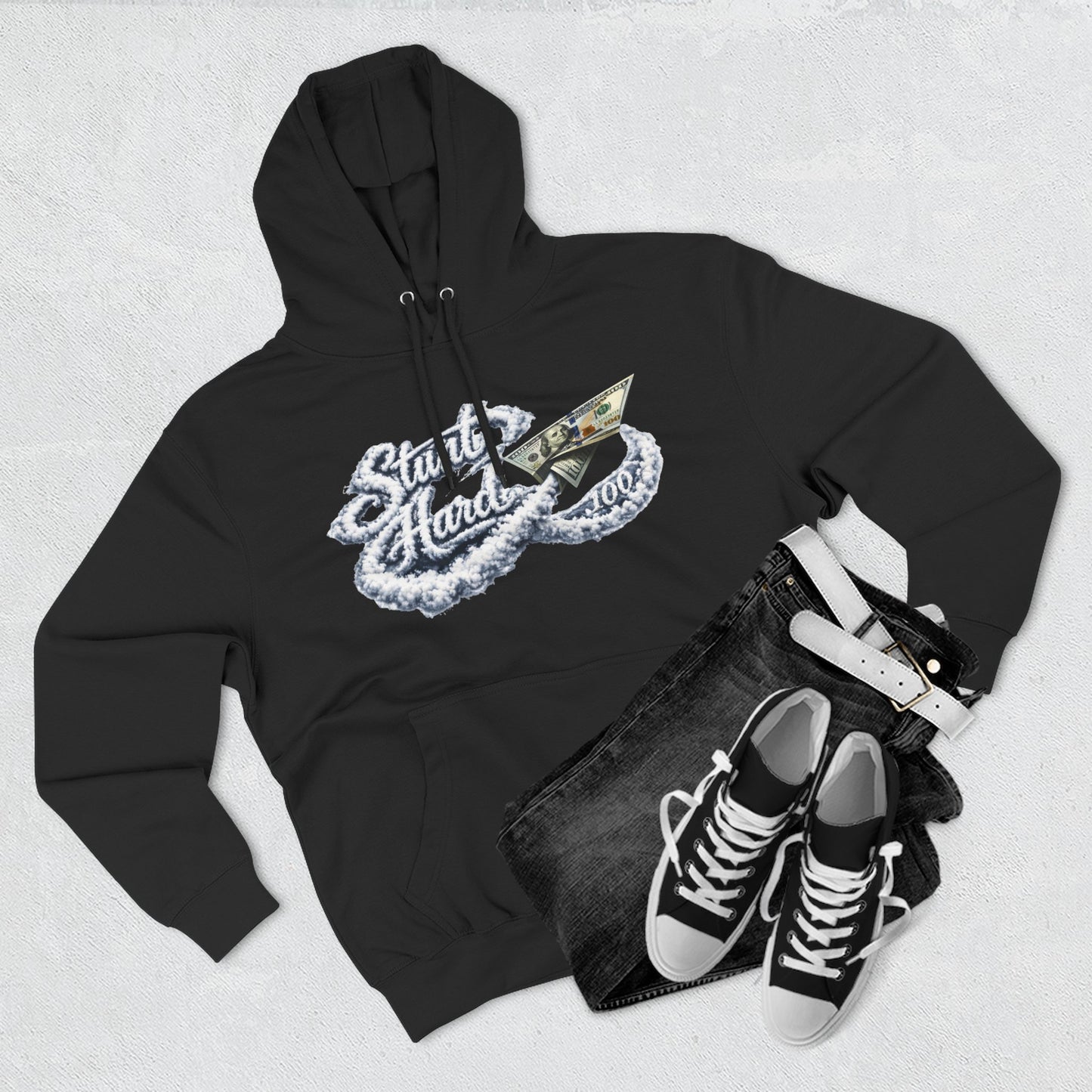 Stunt Hard Hoodie (Black) | House of Franklin