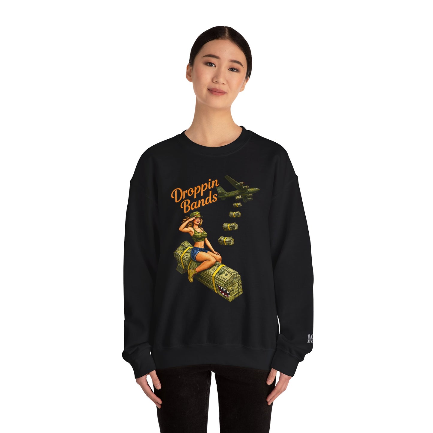 Droppin Bands Crewneck (Black) | House of Franklin