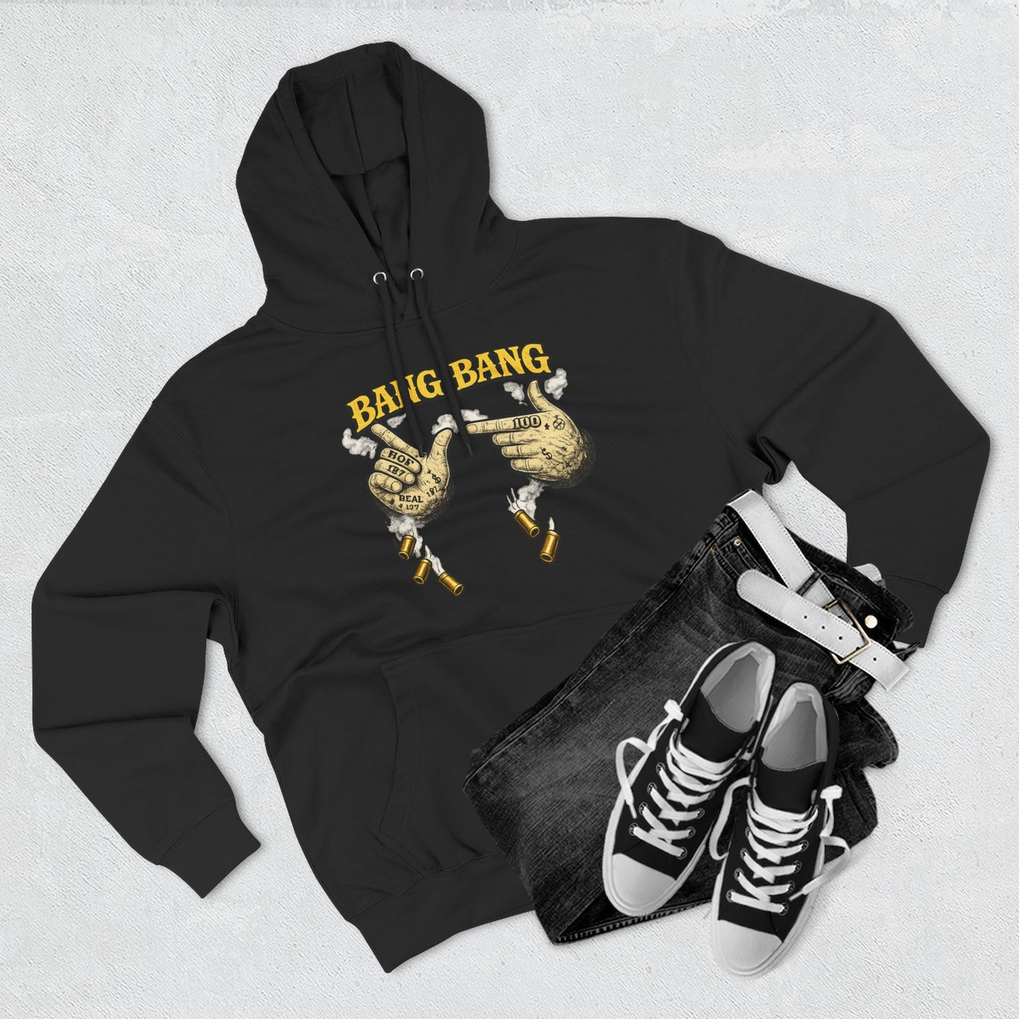 Bang Bang Hoodie (Black) | House of Franklin