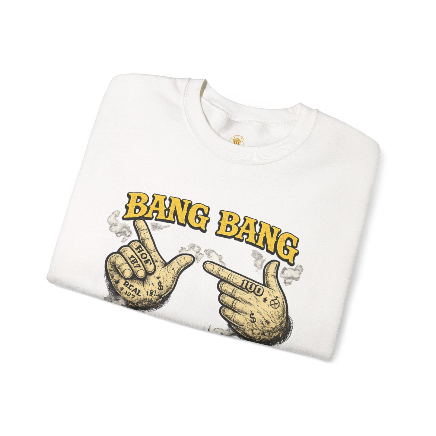 Bang Bang Crewneck (White) | House of Franklin