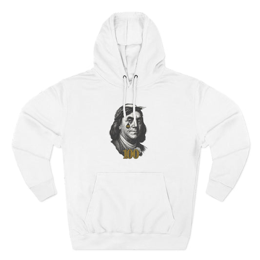“Hustle Over Pain” 100 Hoodie (White) | House of Franklin