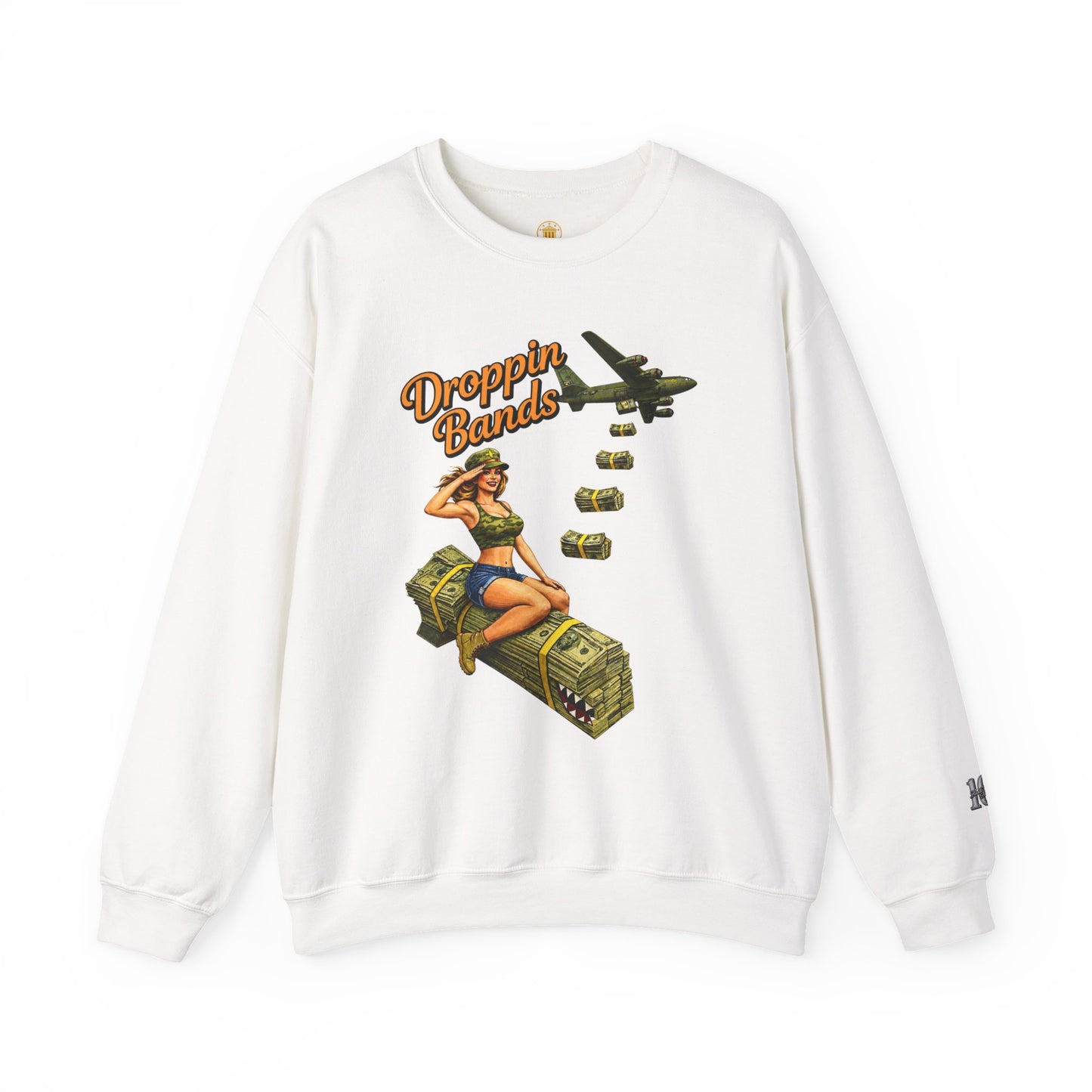 Droppin Bands Crewneck (White) | House of Franklin
