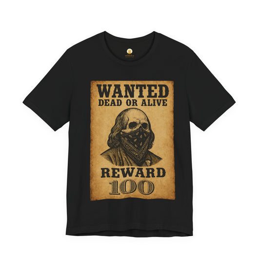 Wanted 100 Tee (Black) | House of Franklin