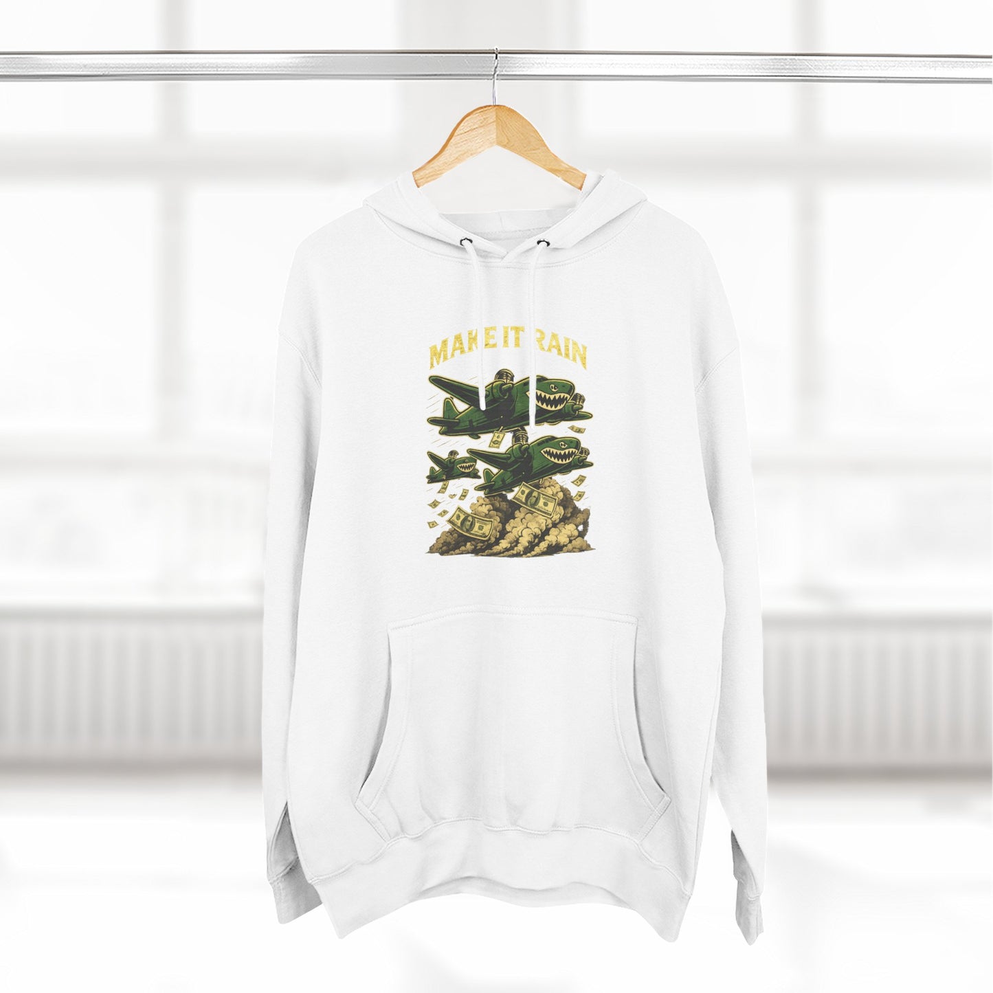 Make It Rain Hoodie (White) | House of Franklin