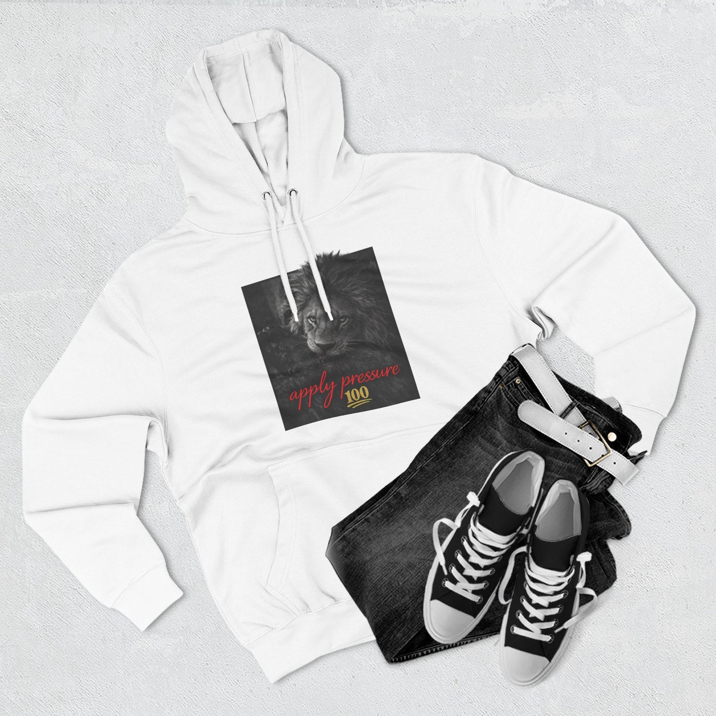 Apply Pressure Hoodie (White) | House of Franklin