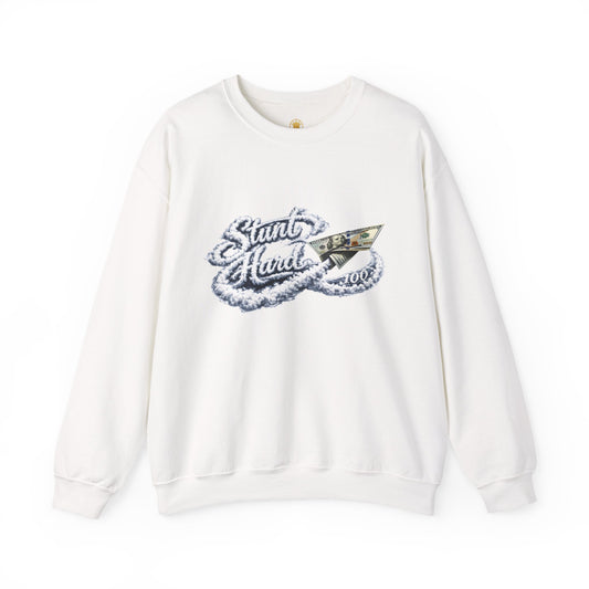 Stunt Hard Crewneck (White) | House of Franklin