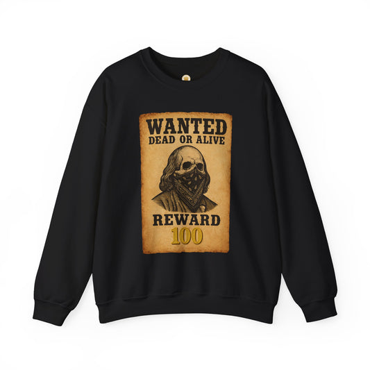 Wanted 100 Crewneck (Black) | House of Franklin