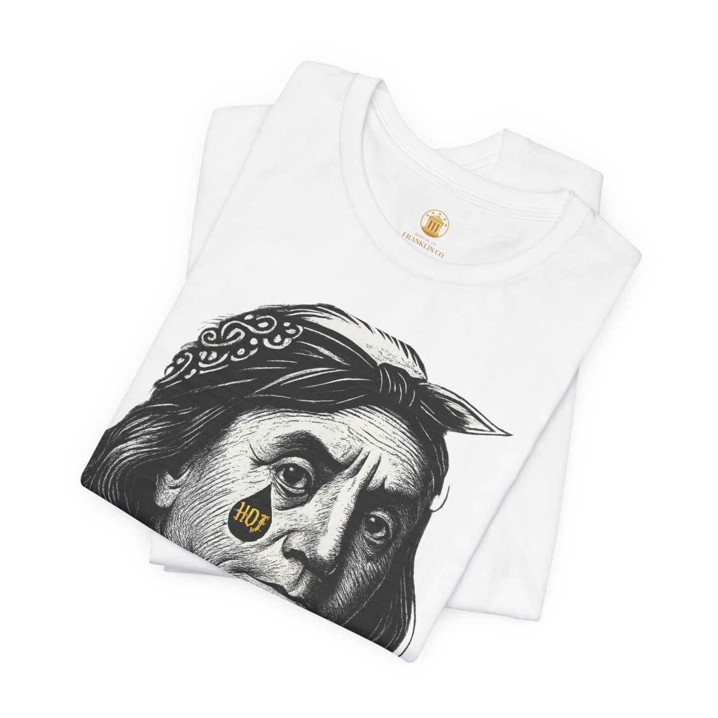“Hustle Over Pain” 100 Tshirt (White) | House of Franklin