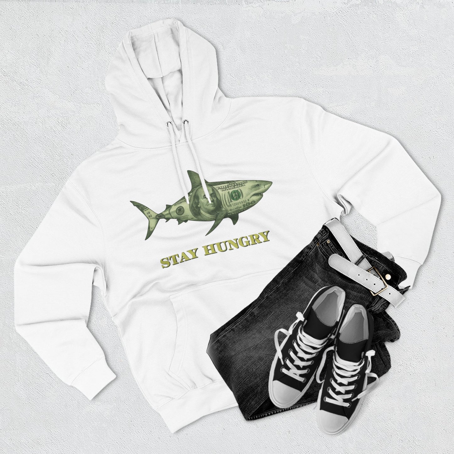 Stay Hungry Hoodie (White) | House of Franklin