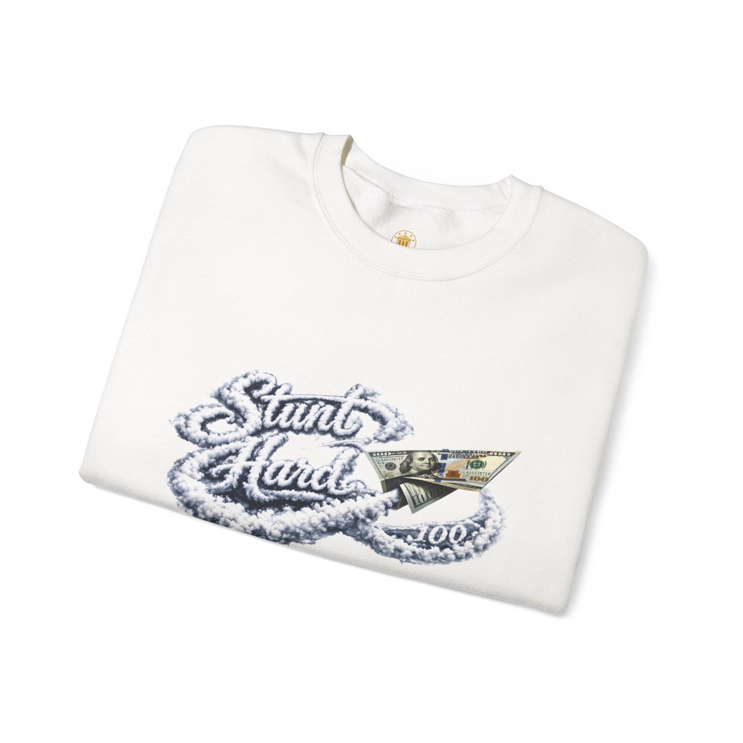 Stunt Hard Crewneck (White) | House of Franklin
