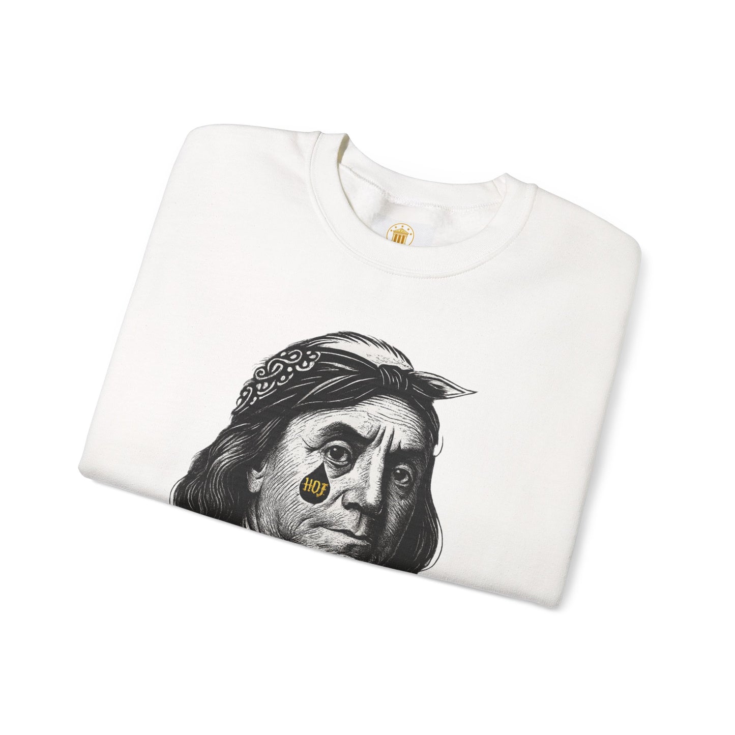 “Hustle Over Pain” 100 Sweatshirt (White)| House of Franklin