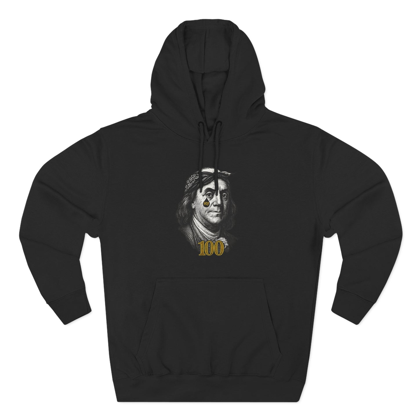“Hustle Over Pain” 100 Hoodie (Black) | House of Franklin