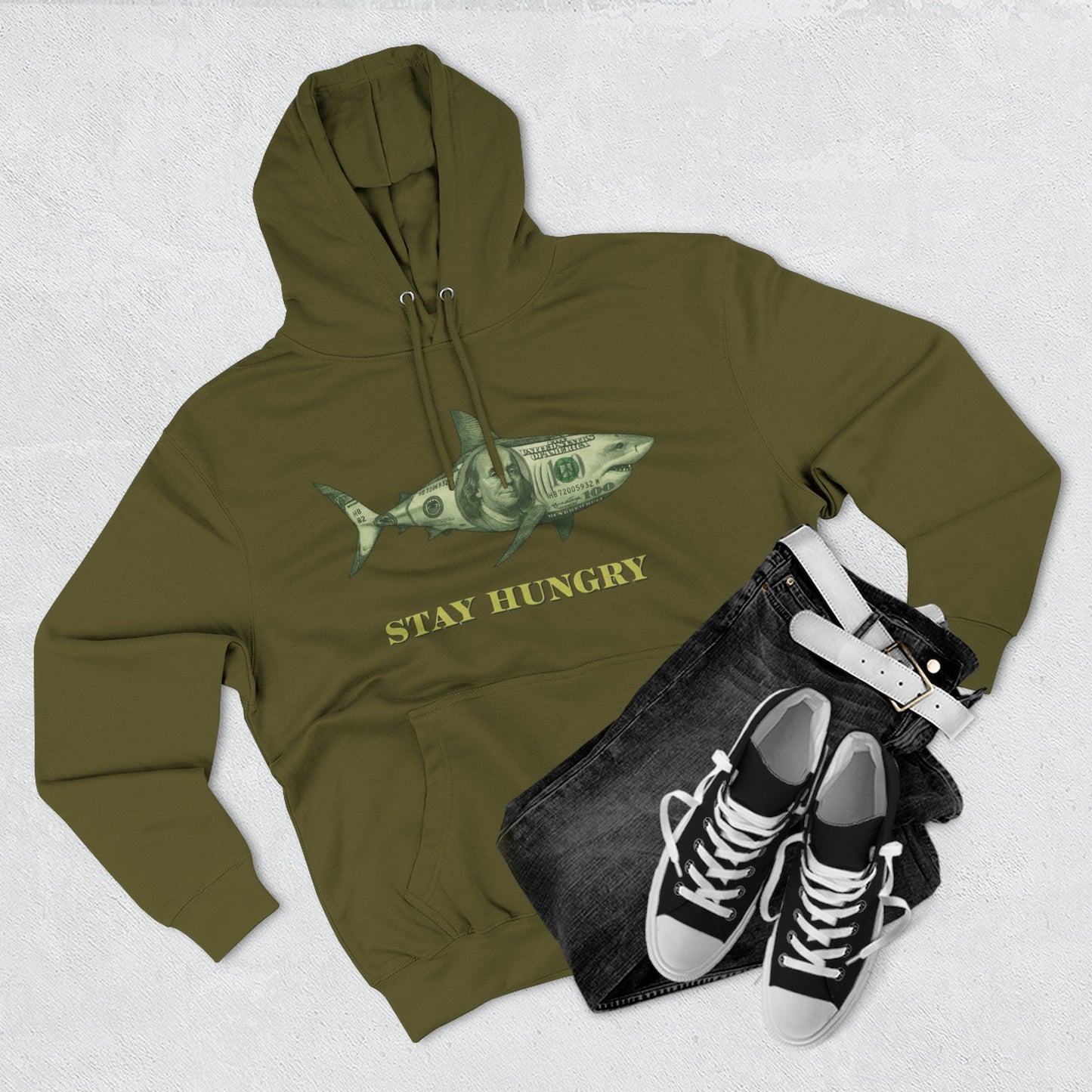 Stay Hungry Hoodie (White) | House of Franklin