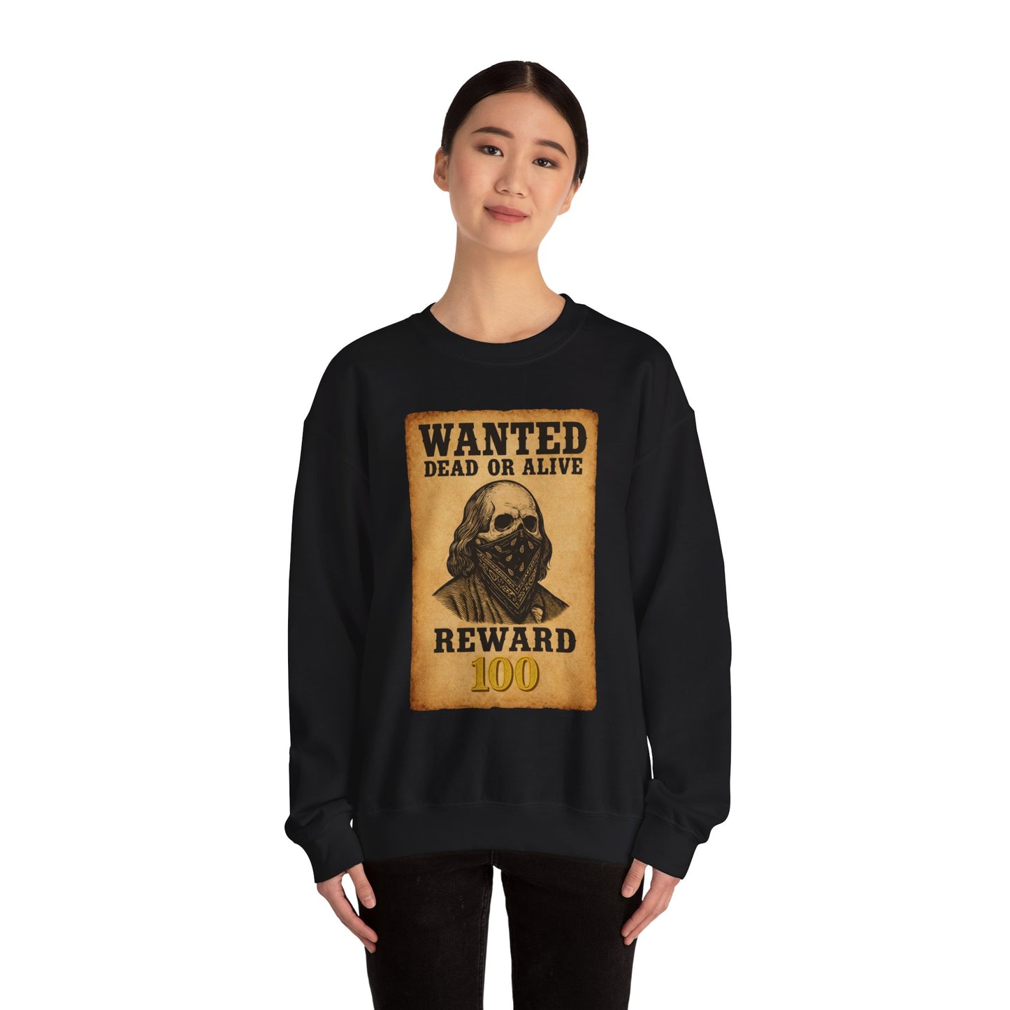 Wanted 100 Crewneck (Black) | House of Franklin