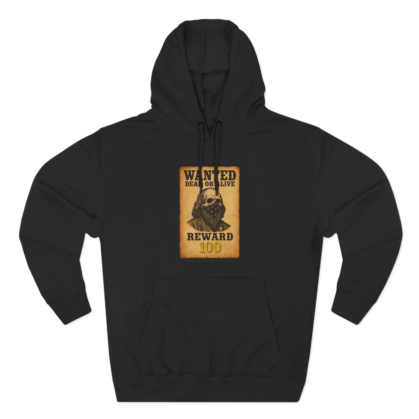 Wanted 100 Hoodie (Black) | House of Franklin
