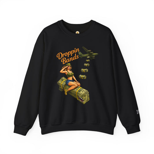 Droppin Bands Crewneck (Black) | House of Franklin
