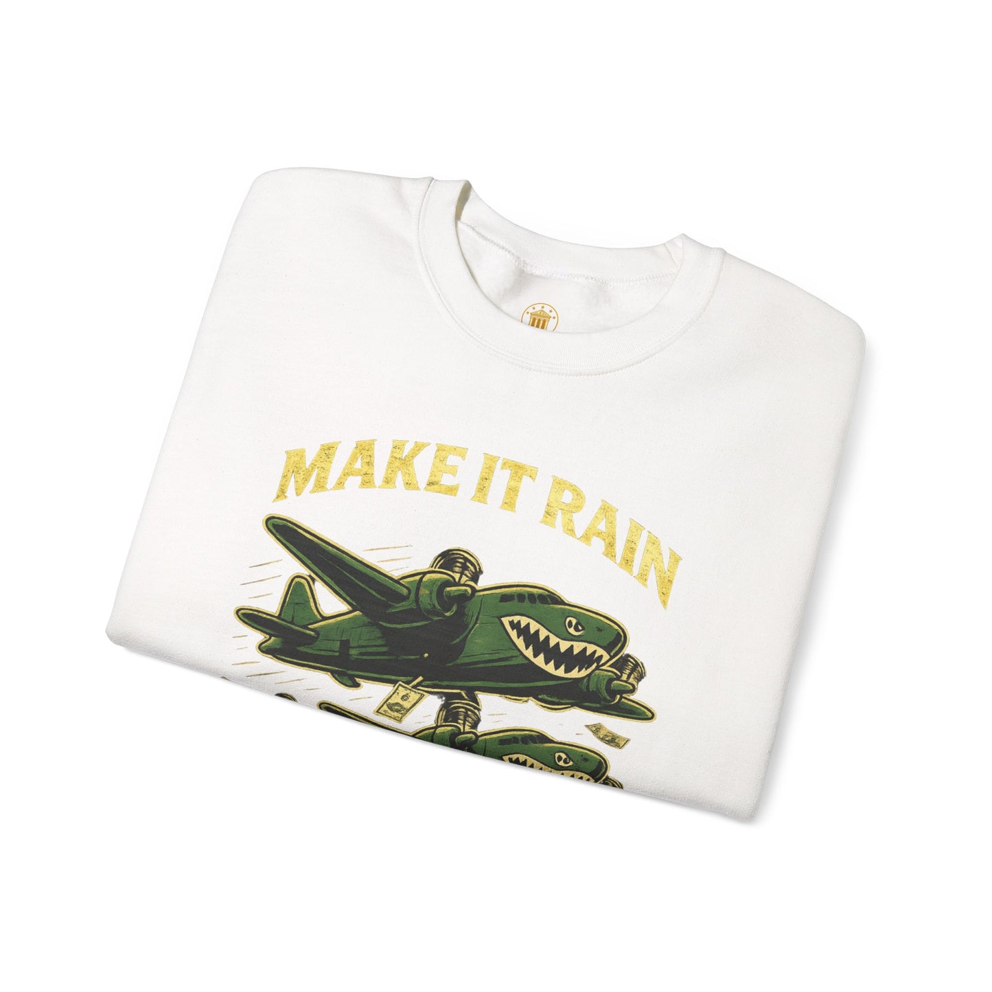 Make It Rain Crewneck (White) | House of Franklin